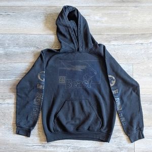 Mr Beast Size Small Men's 25 Million Subscribers Hoodie Sweatshirt Black Gold